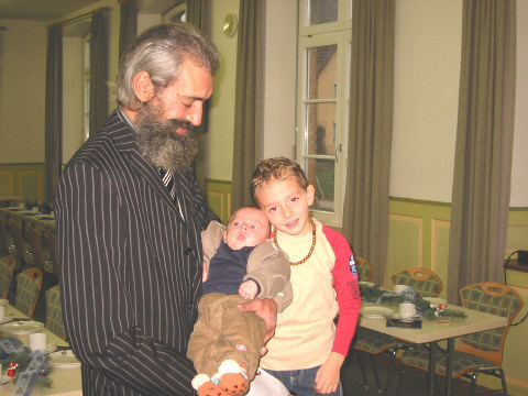 Deda Mirko mit Maurcie und Marcel